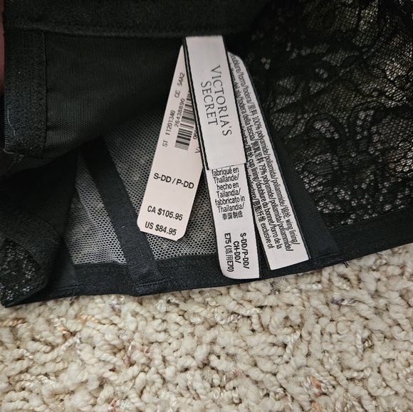 NWT Victoria's Secret Dream Angels Black Lace Longline Bustier - Small-dd - Picture 9 of 9